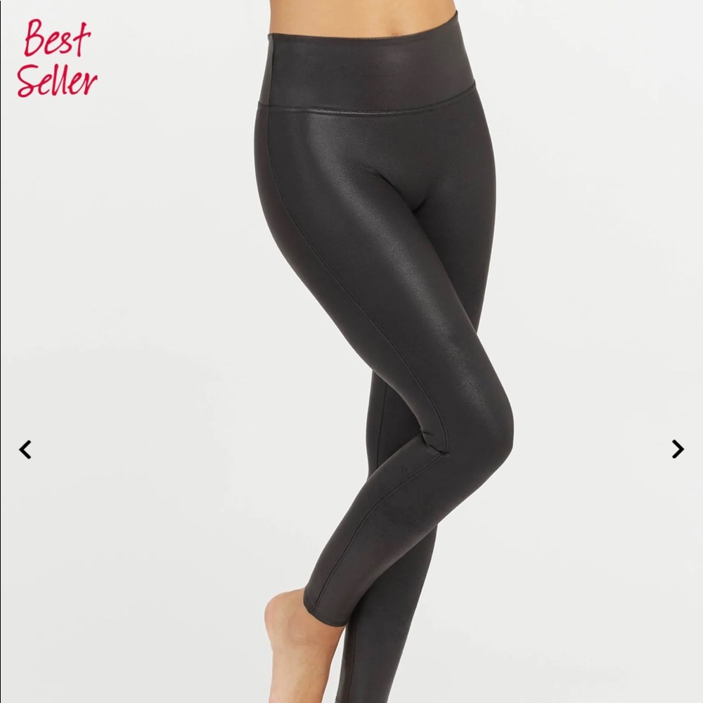 SPANX leather leggings